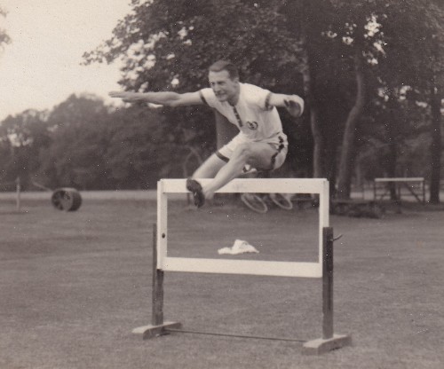 General Browning in training as a hurdler 2