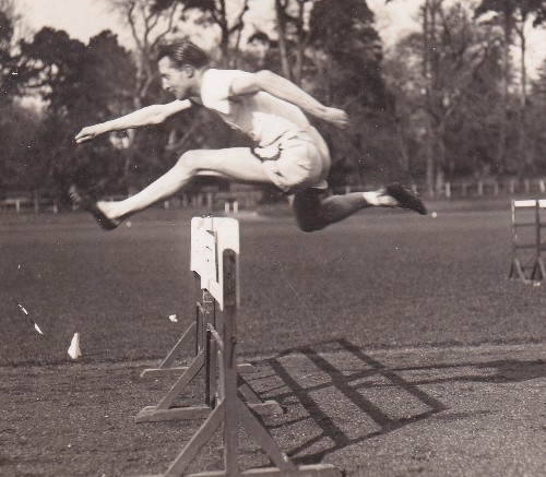 General Browning in training as a hurdler 2